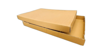 Telescopic corrugated box with separate lid